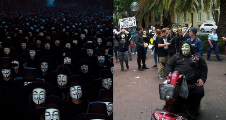 Singapore, Anonymous, Marsch, Fifth November, Protester, Guy Fawkes, Australien, Demonstration